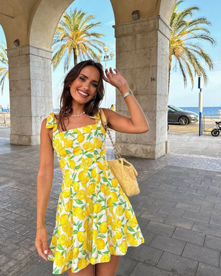 Cleo - Summer dress - Cute lemon print