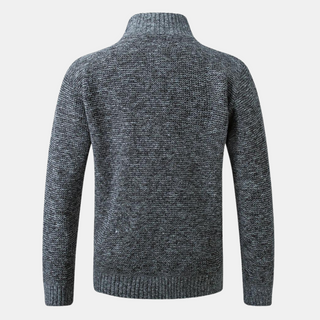 Uffe - Cardigan with Stand-up Collar