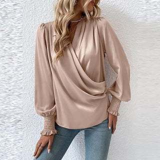 Lilou - Blouse - Pleated puff sleeves