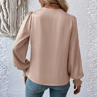 Lilou - Blouse - Pleated puff sleeves