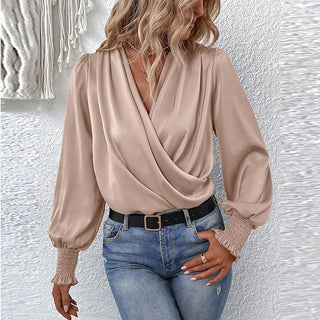 Lilou - Blouse - Pleated puff sleeves