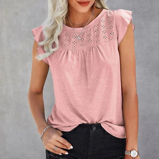 Emely - Summer Top - Ruffle sleeves