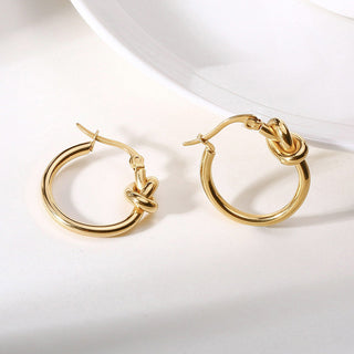 Micara - Knotty Hoops - Earrings