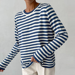 Dagmar - Elegant striped t-shirt - Lightweight fabric