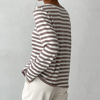 Dagmar - Elegant striped t-shirt - Lightweight fabric