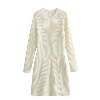 Nicole - Minidress - Ribbed high collar neckline