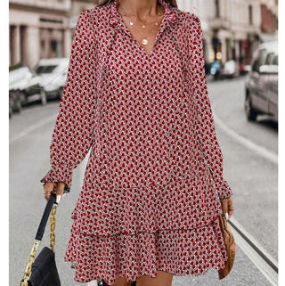 Marita - Dress - Printed Three-quarter sleeves