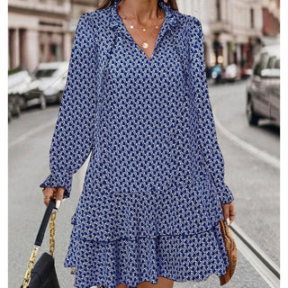 Marita - Dress - Printed Three-quarter sleeves