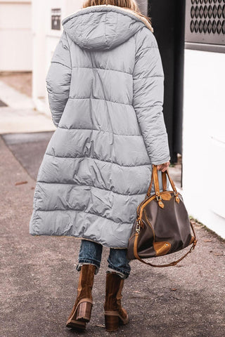 Anna - Long, Comfortable Coat - Reversible