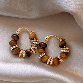 Micara - Bronze Beads - Earrings