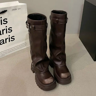 Ambrose - Knee-high fashion boots - Platform style