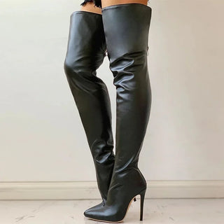 Yassi - Thigh-high fashion boots - Stiletto heel