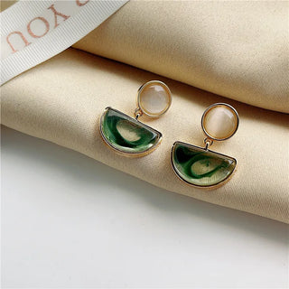 Micara - Emerald Glams - Earrings