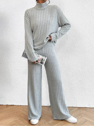 Helene - Knitted Trousers - Turtleneck Jumper