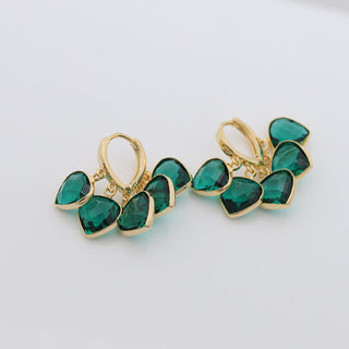 Micara - Emerald Glitz - Earrings