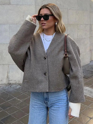 Charee - Oversized coat - Cozy outerwear