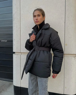 Dulcian - Puffer jacket - With belt