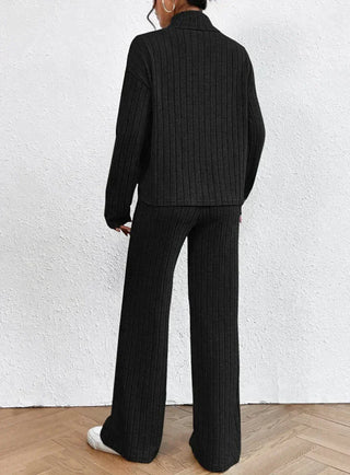 Helene - Knitted Trousers - Turtleneck Jumper