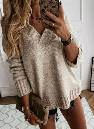 Jacinth - Knitted jumper - V-neckline