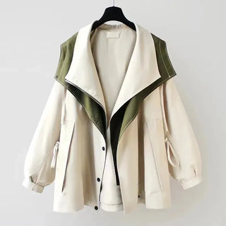 Silke - Loose trench coat with hood