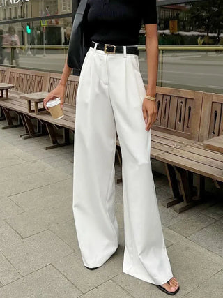 Eunice - Wide-leg trousers - High-waisted style