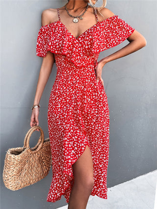 Maya - Dress - Floral and Off-Shoulder