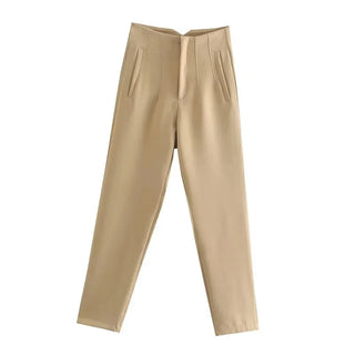 Maryanne - Formal cropped trousers - High waisted style