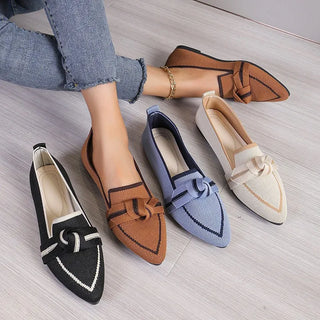 Jordana - Pointed toe loafers - Knot detail