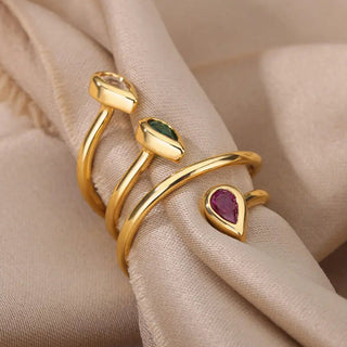 Micara - Gemstone Twirls - Rings