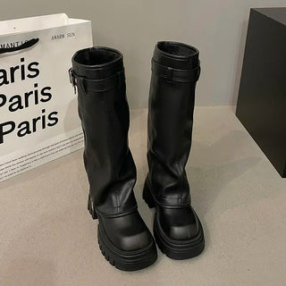 Ambrose - Knee-high fashion boots - Platform style