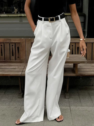 Eunice - Wide-leg trousers - High-waisted style