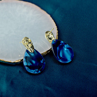 Micara - Blue Drops - Earrings