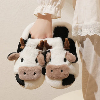 Amelie - Cow slippers - Warm plush