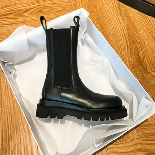 Wylla - Platform Chelsea boots - Elasticated detail