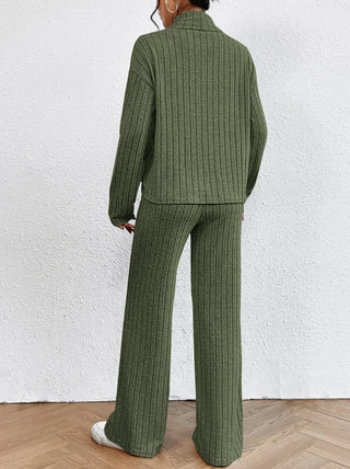 Helene - Knitted Trousers - Turtleneck Jumper