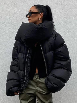 Oriana - Oversized puffer jacket - Cosy turtleneck