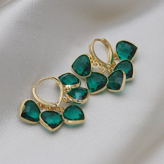 Micara - Emerald Glitz - Earrings