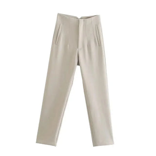 Maryanne - Formal cropped trousers - High waisted style