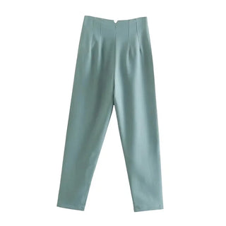 Maryanne - Formal cropped trousers - High waisted style