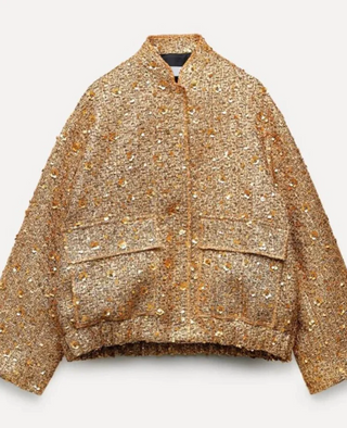 Zelma - Glitter Coat - Sequinned