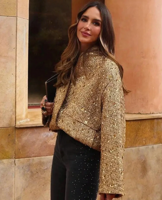 Zelma - Glitter Coat - Sequinned