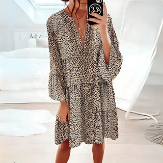 Annika - Dress - Leopard Print