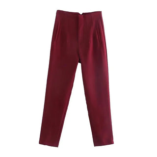 Maryanne - Formal cropped trousers - High waisted style