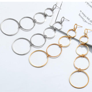 Micara - Cascading Hoops - Earrings