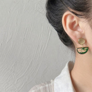 Micara - Jade Moon - Earrings