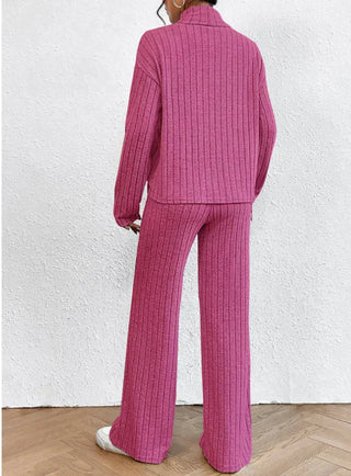 Helene - Knitted Trousers - Turtleneck Jumper