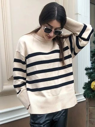 Rosalind - Knitted jumper - Timeless stripes