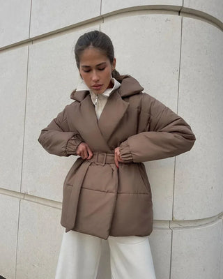 Dulcian - Puffer jacket - With belt