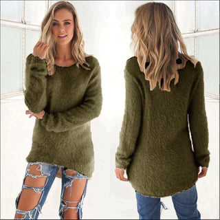 Laila - Fluffy Knitted Jumper - Fuzzy Jumper