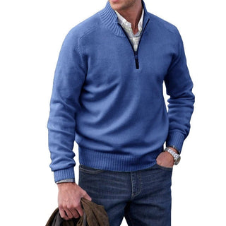 Kasper - Men's Fleece Jumper with quarter zip